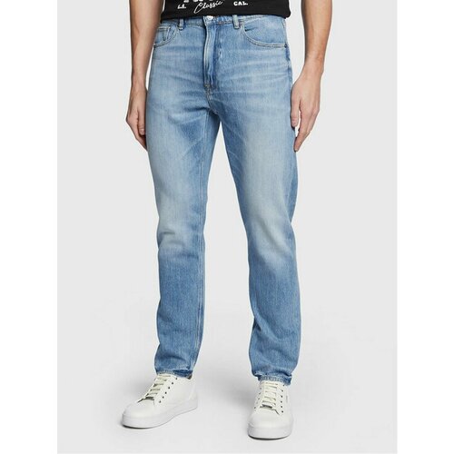 Джинсы GUESS, размер 34/28 [JEANS], голубой джинсы широкие guess размер 28 34 голубой