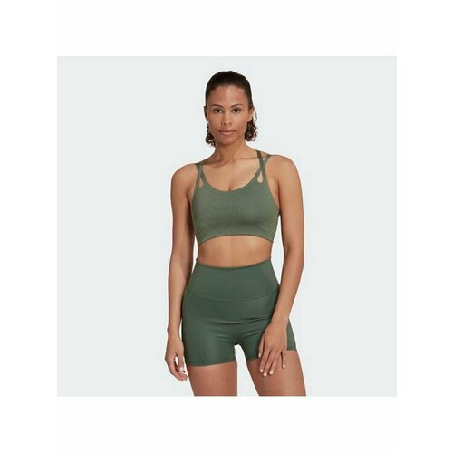 Топ adidas, размер S/M [producenta.mirakl], зеленый women s summer thin lace beautiful back bra no steel ring sling strap small chest gather up support bras cropped tank yoga tops