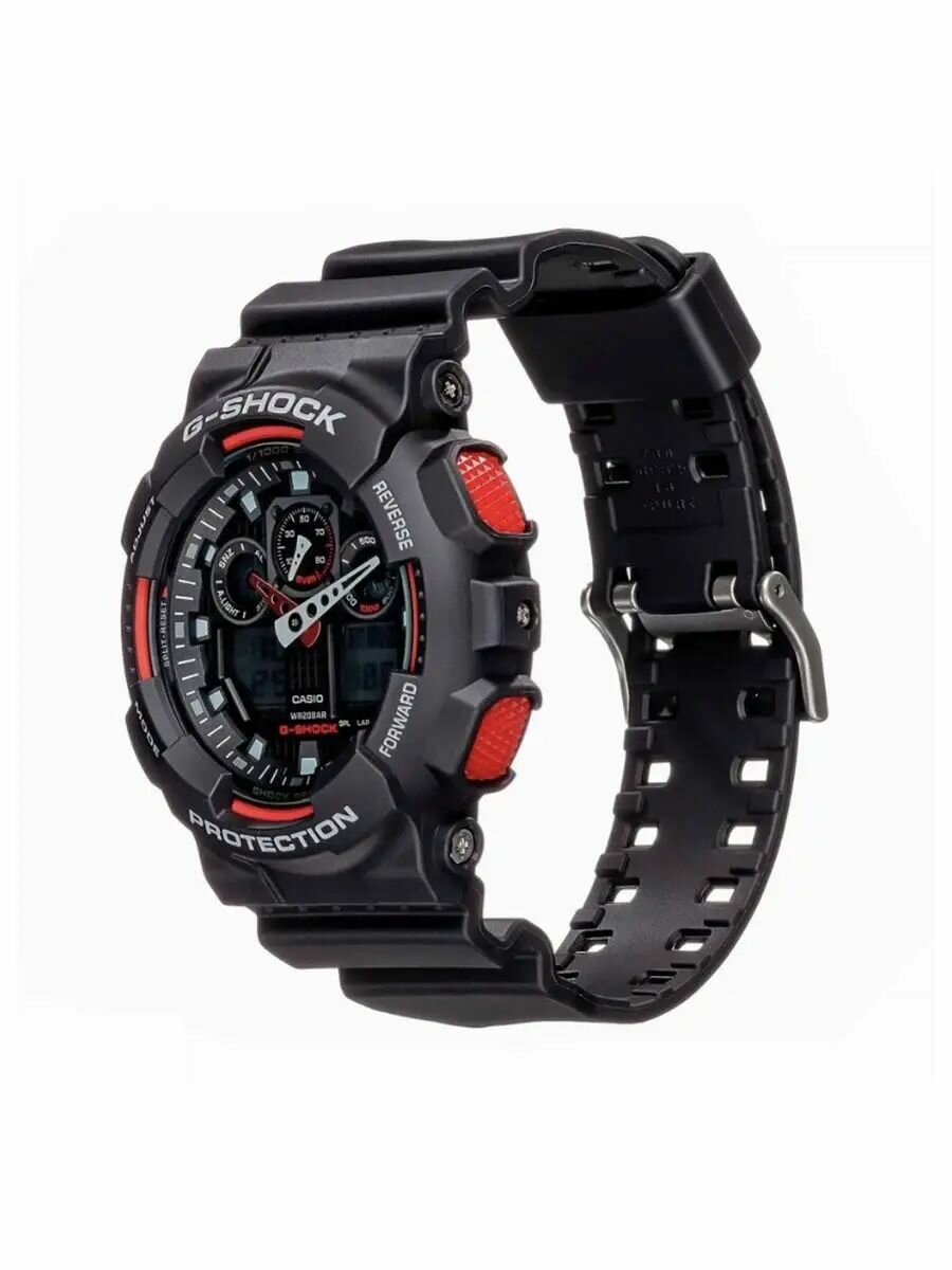 Наручные часы CASIO G-Shock, черный/красный — фото 1