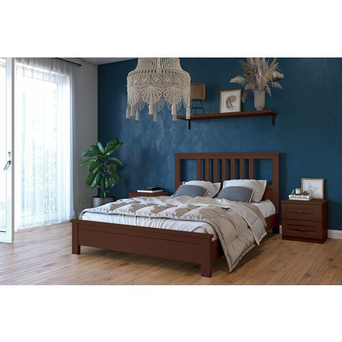 Кровать Лаура - 900мм, с комплектующими - Орех