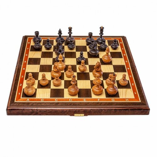Шахматы подарочные из черного дерева и дуба Доминация 45 на 45 см шахматы эксклюзивные из мореного дуба и граба 45 на 45 см