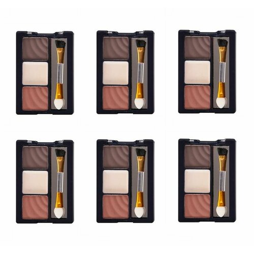 Mildlook Набор теней для коррекции бровей EB5083, тон 01, 6 шт