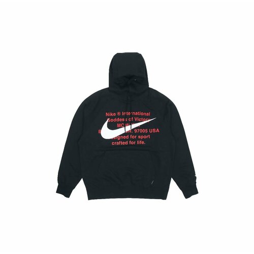 Худи NIKE Nike Sportswear Swoosh, размер L, красный, черный