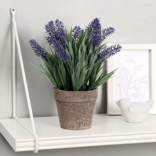 Растение искусственное в горшке Мускари 10х22см, микс