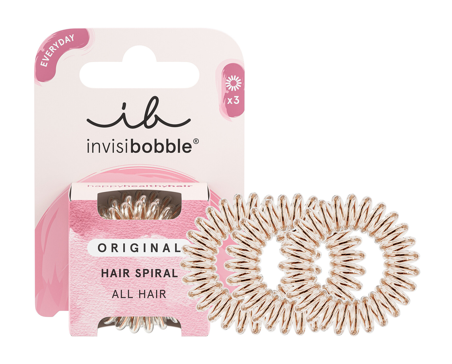 INVISIBOBBLE Резинка-браслет для волос invisibobble ORIGINALBronze Me Pretty (вкартоне), 3 шт.
