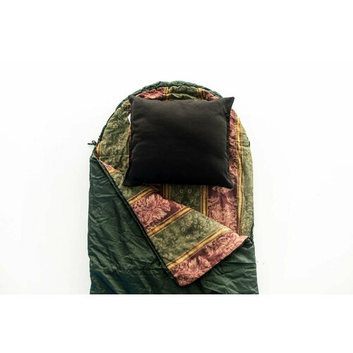 Подушка туристическая 6 Углов 50х40х15см для спального мешка одеяла палатки походная черная 919₽