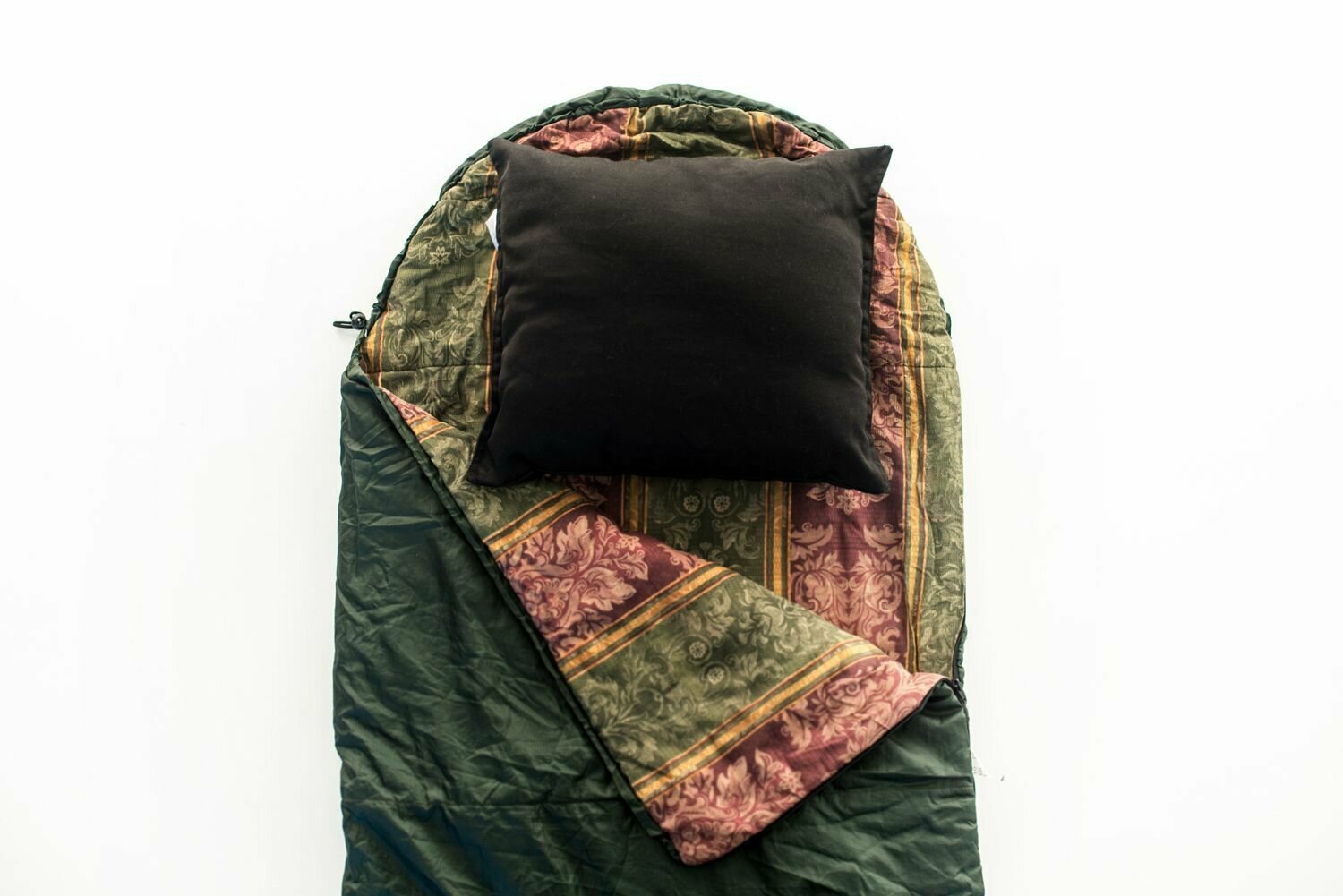 Подушка туристическая "6 Углов" 50х40х15см для спального мешка, одеяла, палатки, походная, черная