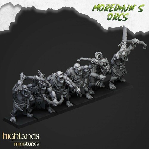 Миниатюра Warhammer Cave Orc Archers warhammer ghost archers призрачные лучники