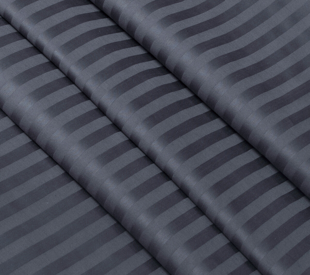 фото Простыня евро (220*235) сатин-страйп Графит 1*1 см