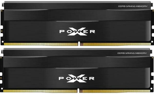 Оперативная память для компьютера 64Gb (2x32Gb) PC5-44800 5600MHz DDR5 DIMM CL40 Silicon Power XPower Zenith SP064GXLWU560FDE