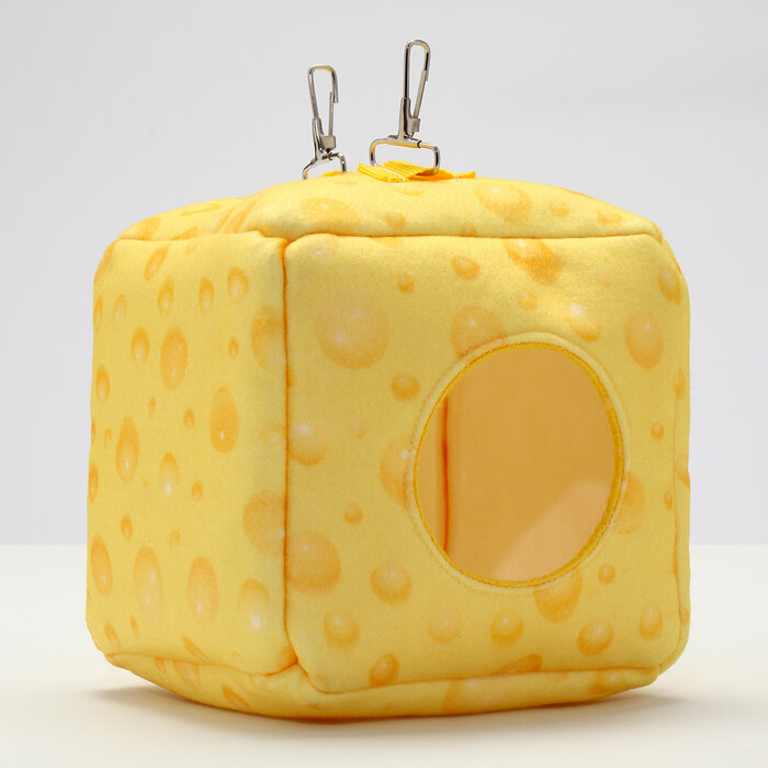 Пижон Подвесной домик-кубик "Сыр", 17 х 17 х17 см