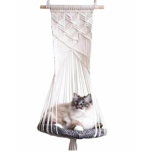 ЗОО Няня 10133 Домик-лежак для кошек в скандинавском стиле бежевый 35*180см