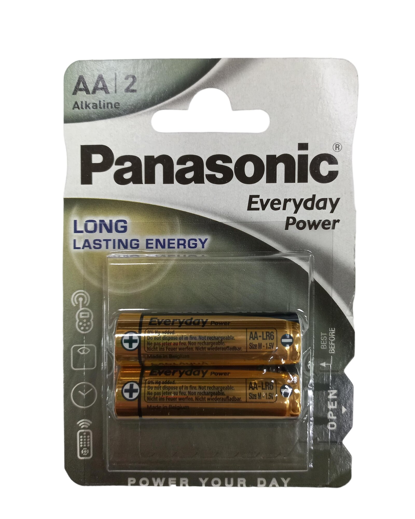 Батарейка Panasonic Everyday Power AA Bli Alkaline, 2 шт. (LR6REE/2BR) - фото №2