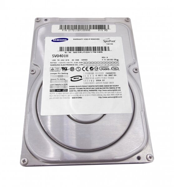 Жесткий Диск Samsung SV0401H 40Gb 5400 IDE 3,5" HDD