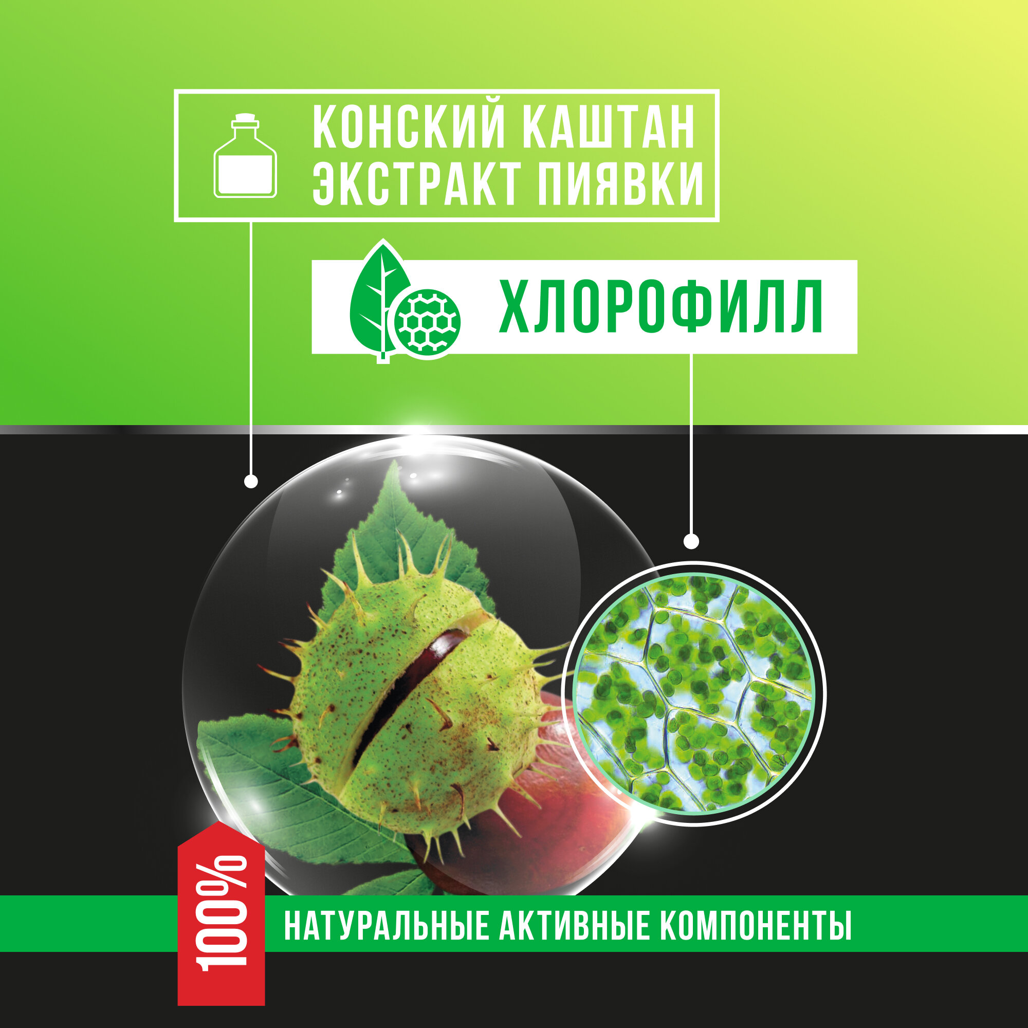 Лошадиная Сила гель, крем для ног и вен охлаждающий, от усталости и тяжести в ногах, тонизирующий гель, 125мл — фото 1