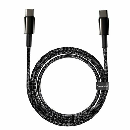 Кабель Baseus Type-C to Type-C 100W 2м черный кабель для быстрой зарядки baseus high density braided type c to type c 100w 5a 2 м синий