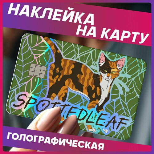 Наклейки на карту банковскую коты воители Пестролистая 290₽