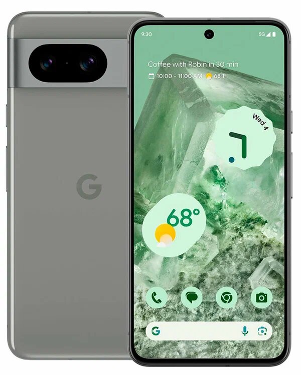Смартфон Google Pixel 8 8/128 ГБ Global, Dual: nano SIM + eSIM, Hazel