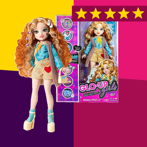 Кукла Glo-up girls Rose желтый 28 см