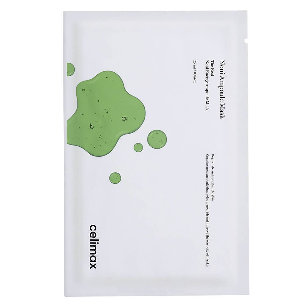 Тканевая маска с экстрактом нони и гиалуроновой кислотой Celimax The Real Noni Energy Ampoule Mask, 25 мл
