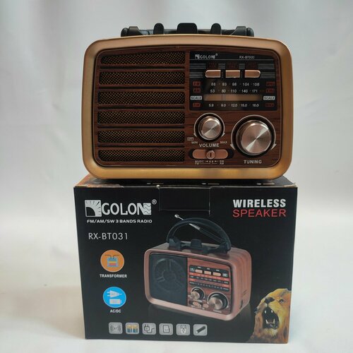 Радиоприемник в стиле ретро GOLON RX-BT031 BT-колонка под дерево 189900₽