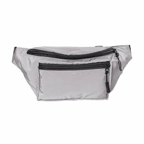 Сумка поясная  Сумка 5950303, фактура гладкая, серый, коричневый