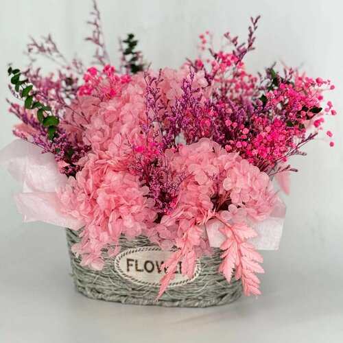 Букет из стабилизированных цветов сухоцветы 4100₽