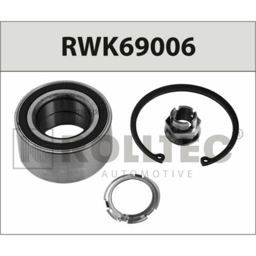 ROLLTEC RWK69006 Подшипник ступицы передний (с ABS) 45x83x39 RENAULT LAGUNA (2007- )/ MEGANE II (2003-2009)/ CLIO II (1998-2005), MERCEDES CITAN (415) (2012- )