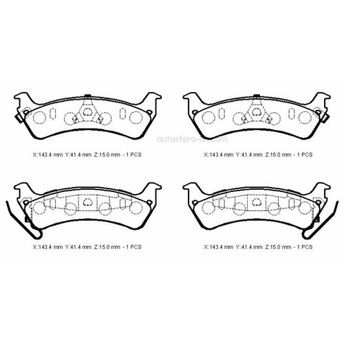 MTP GROUP CD8165M тормозные колодки дисковые. Органика
