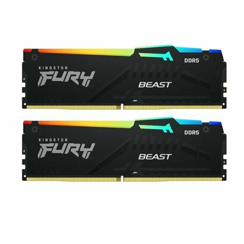 Оперативная память Kingston FURY Beast Black AMD RGB 32 ГБ 2 x 16 ГБ DDR5 DIMM KF560C36BBEAK2-32 2345000₽