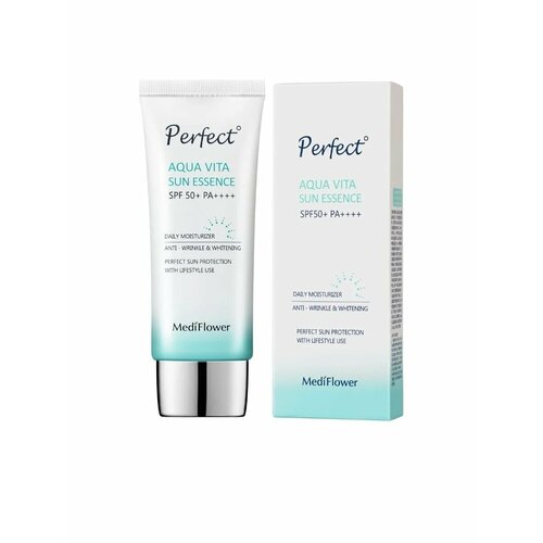 Солнцезащитный крем-эссенция для лица Medi Flower Perfect Aqua Vita Sun Essence Spf50 Pa 50 мл 1399₽