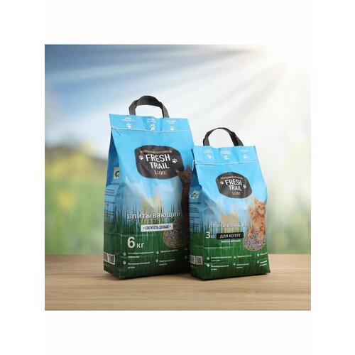 Наполнитель FRESH TRAIL впитывающий 6кг