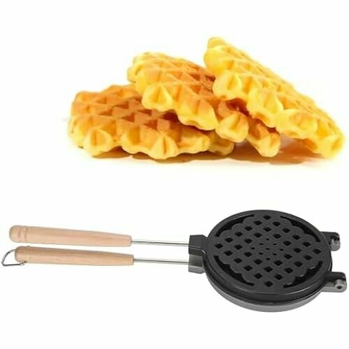 Вафельница с антипригарным покрытием вафельница двухсторонняя форма для выпечки вафель формы для выпечки со съемной ручкой для вафель тостер для сэндвичей 926700₽