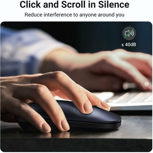 Мышь беспроводная Ugreen 24G 4000DPI без батарейки АА черная Ugreen 277400₽