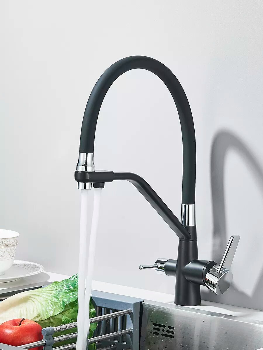 фото Кухонный смеситель с изливом для питьевой воды
