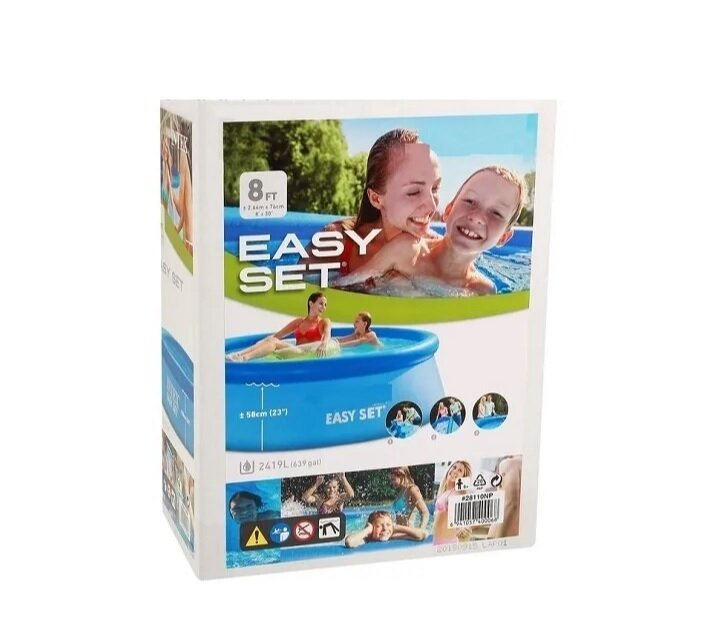 Бассейн Intex Easy set 28110, круглый, диаметр 244 см, глубина 76см — фото 1
