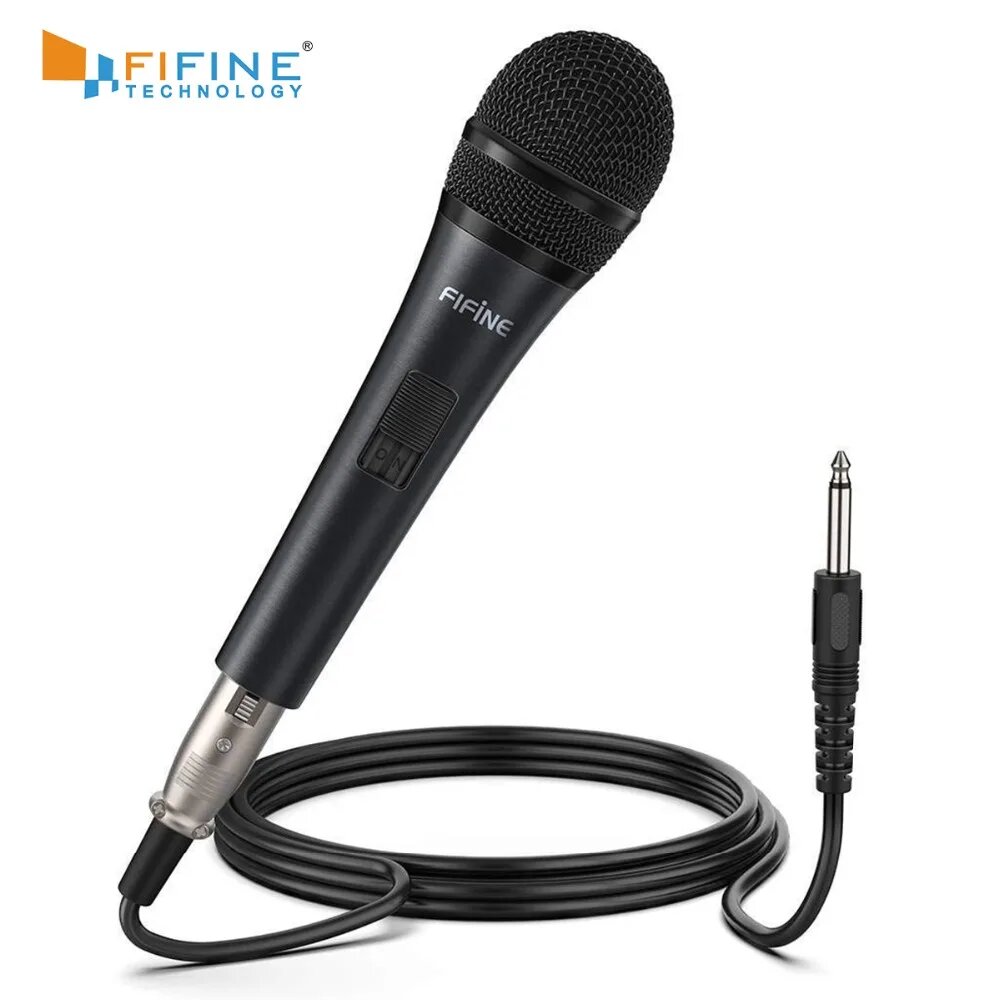 Fifine K6 Динамический микрофон для караоке, black