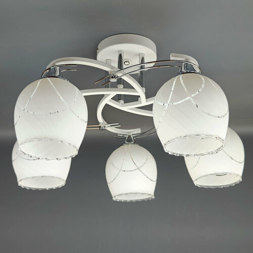 Люстра потолочная, светильник подвесной JUPITER LIGHTING N10-2008/5, E27, 5х60 Вт