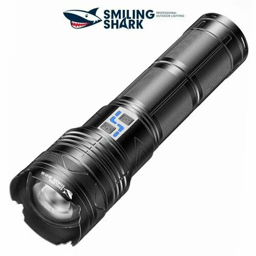 Фонарь ручной аккумуляторный светодиодный мощный Smiling Shark M80 120W 24000mAh