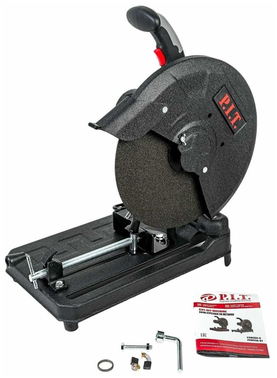Пила PIT отрезная по металлу PCM355-C мастер (2400 Вт.355 мм.3800 об/мин. диск, прям. привод,220В) (5)