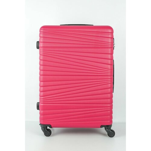 Чемодан , 92 л, размер L, малиновый