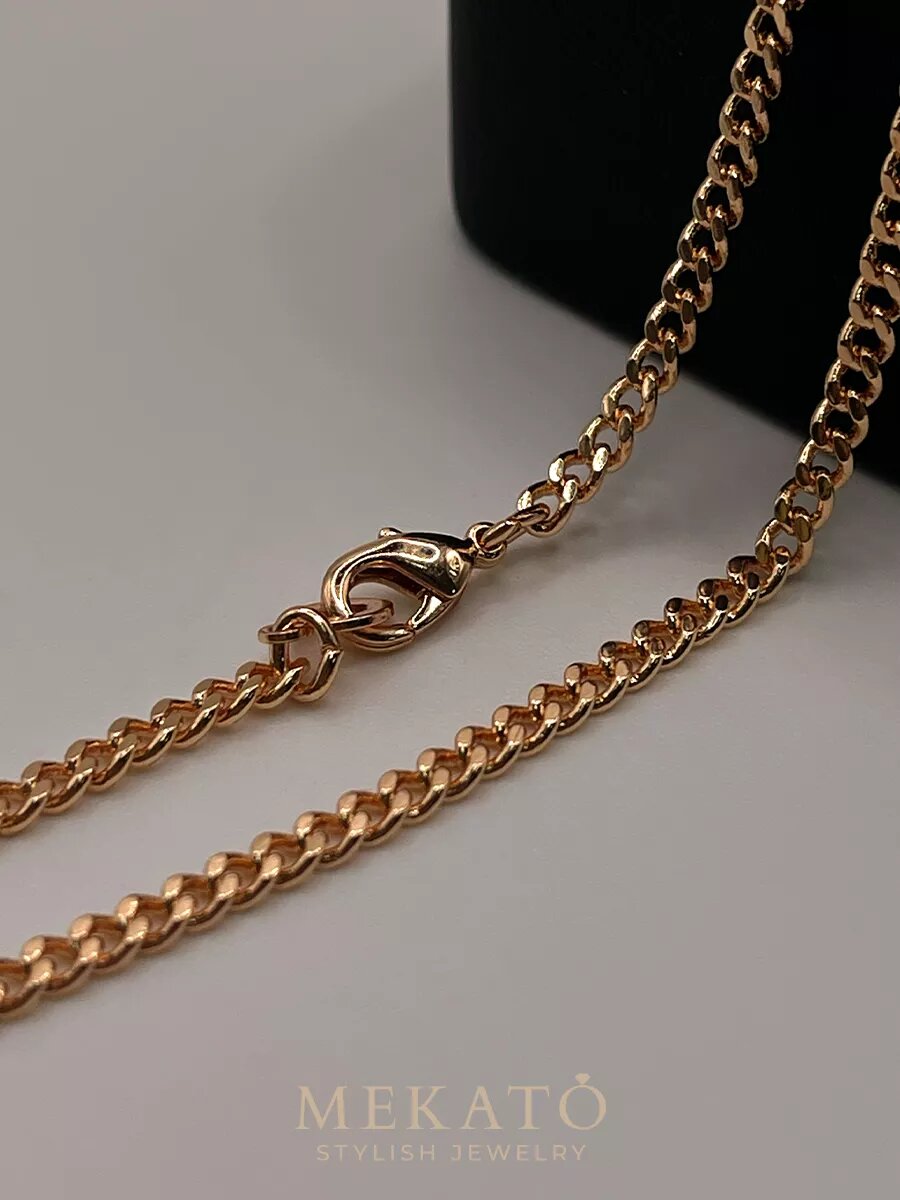 Цепь МЕКАТО, длина 50 см, золотой — фото 1