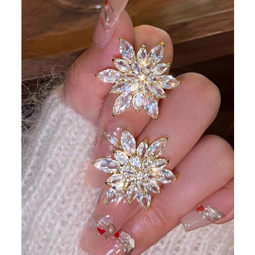 Серьги пусеты, серебристый