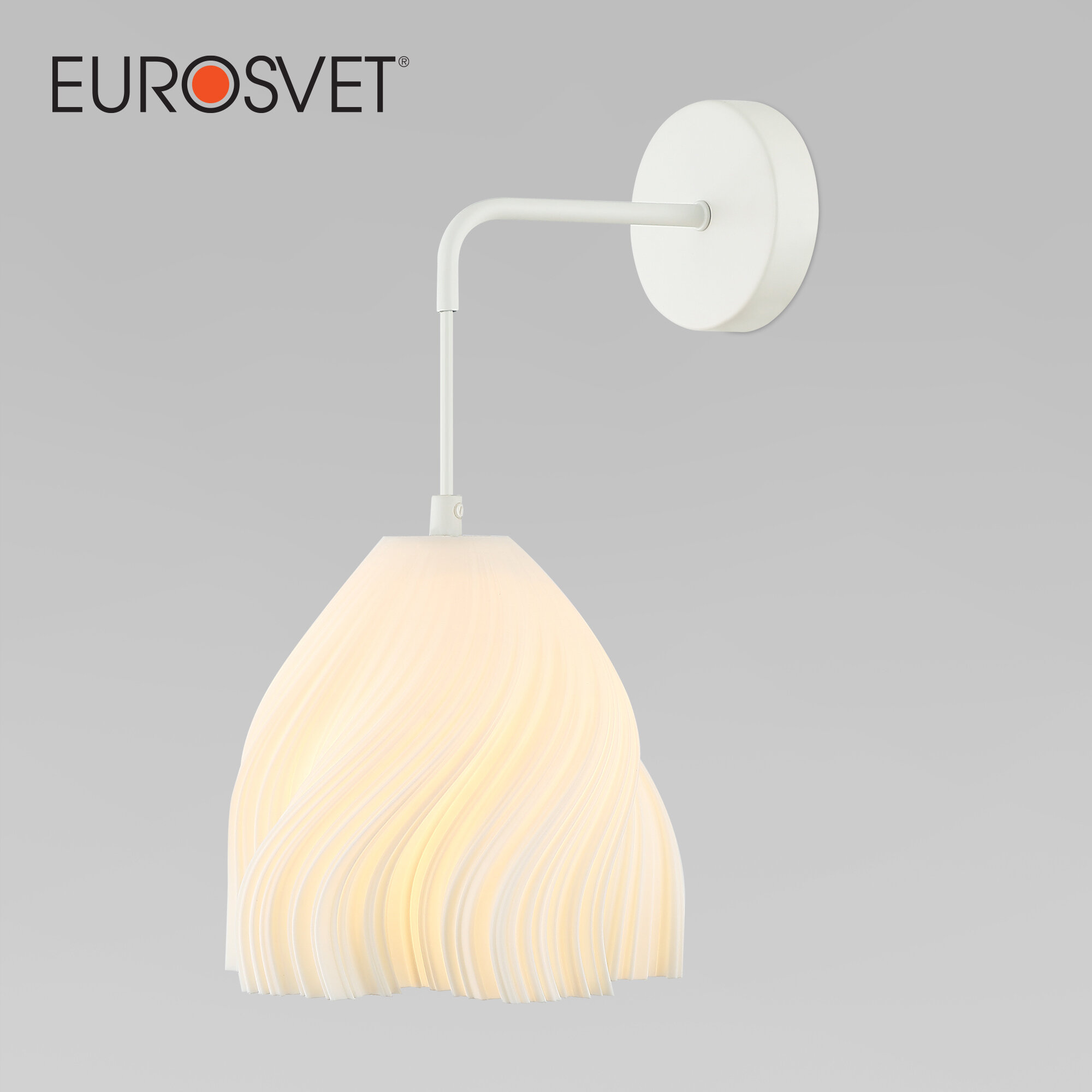 Бра / Настенный светильник с акриловым плафоном Eurosvet Sinki 40075/1 E14 5 Вт цвет белый