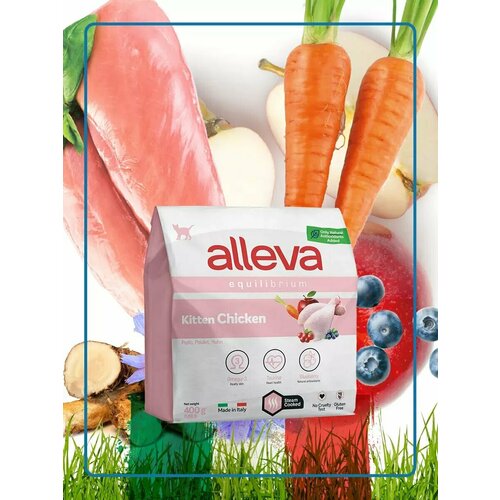 ALLEVA Сухой корм Equilibrium для котят с курицей 0,4 кг. х 4 шт.
