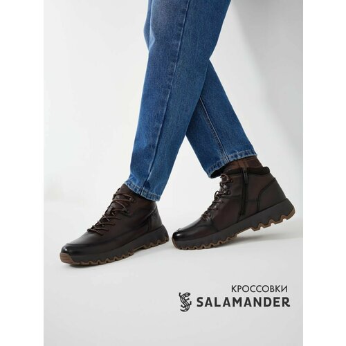 фото Кроссовки salamander, полнота 6 (ru)/ на среднюю стопу, размер 41, коричневый/черный