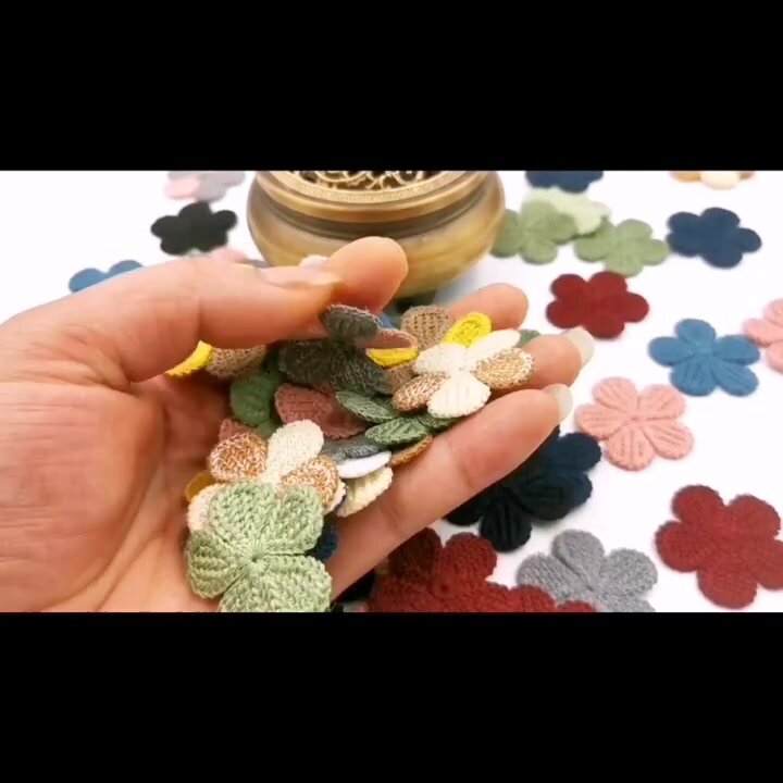 Мини розетки с цветочком сливы для рукоделия 20 шт, 35mm 20PCS-LOT, Розовый — фото 1