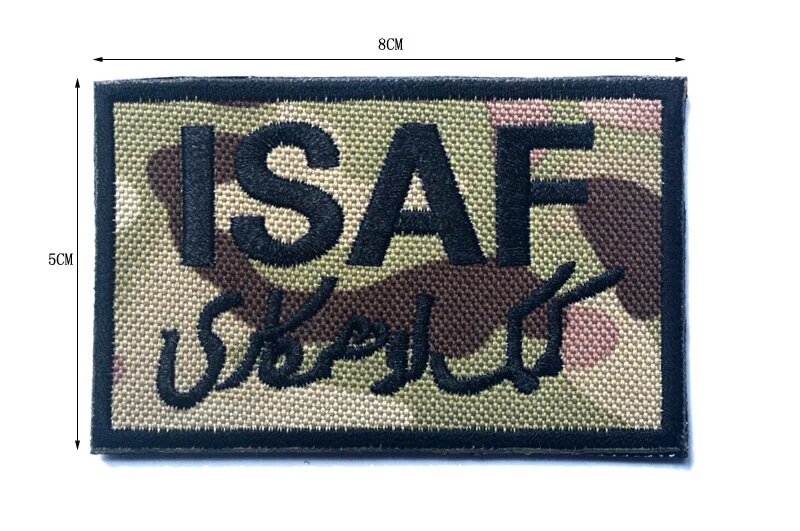 Патч ISAF камуфляжный, 8см x 5см, цвет 8