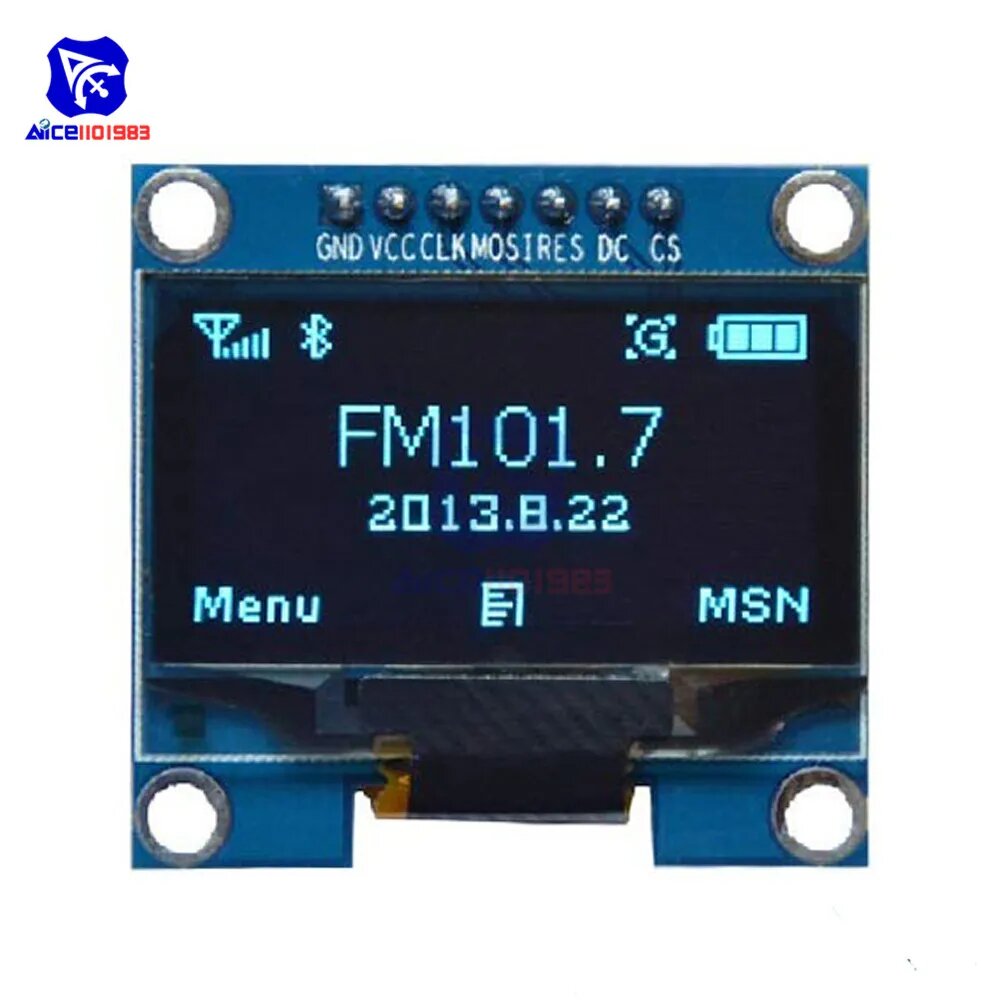 ЖК-дисплей 1.3 дюйма OLED 128x64 SSH1106 для Arduino, Синий