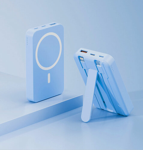 Изображение товара Внешний аккумулятор Magnetic Wireless Power Bank 10000mAh, голубой